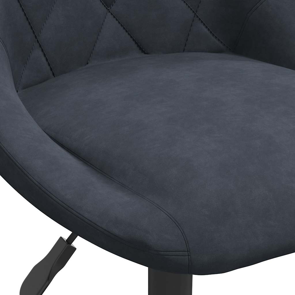 Dining Chairs 2 pcs. Swivel Dark Grey Velvet