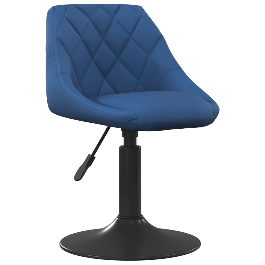 Dining Chairs 2 pcs. Swivel Blue Velvet