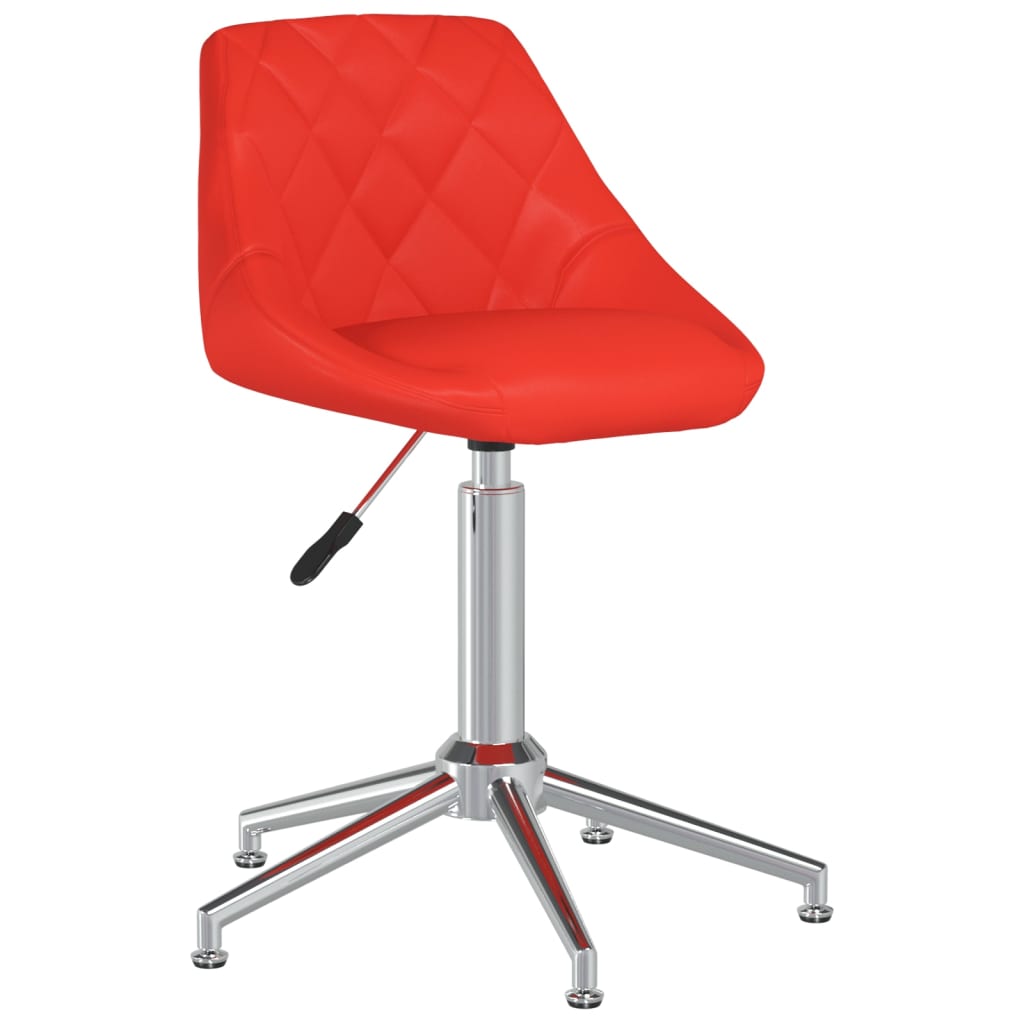 Bürostuhl Drehbar Rot Kunstleder