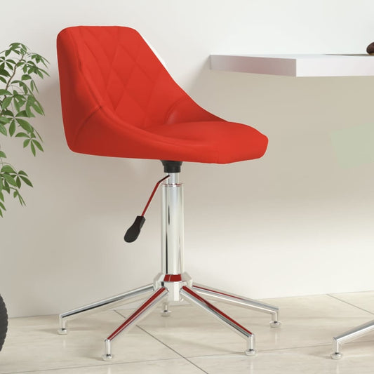 Bürostuhl Drehbar Rot Kunstleder