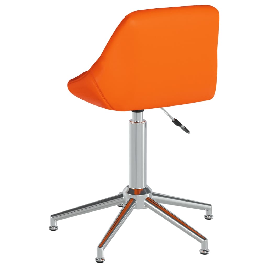 Bürostuhl Drehbar Orange Kunstleder