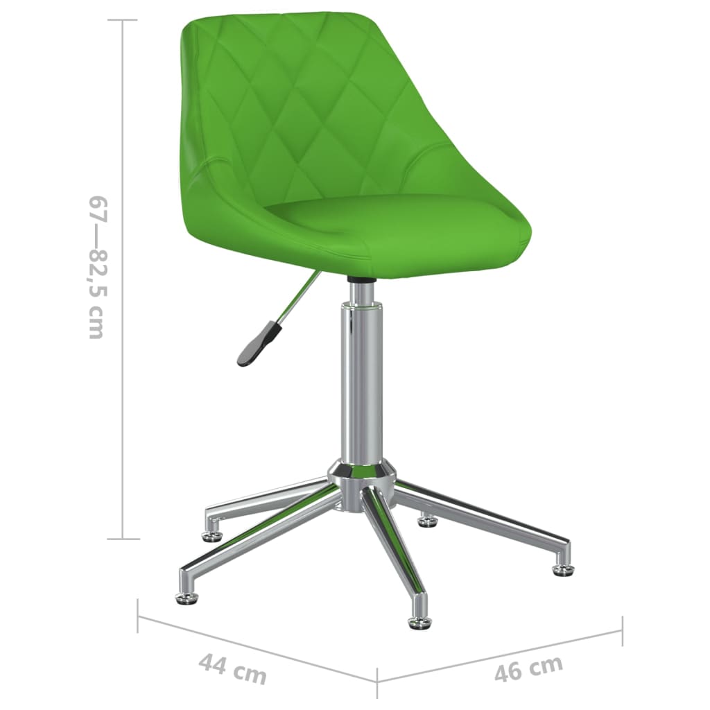 Bürostuhl Drehbar Grün Kunstleder