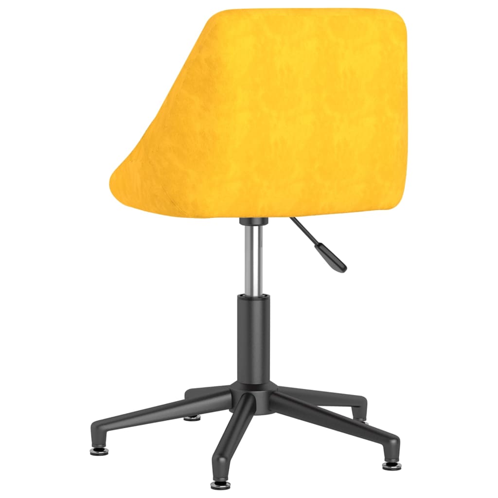 Bürostuhl Drehbar Senfgelb Samt