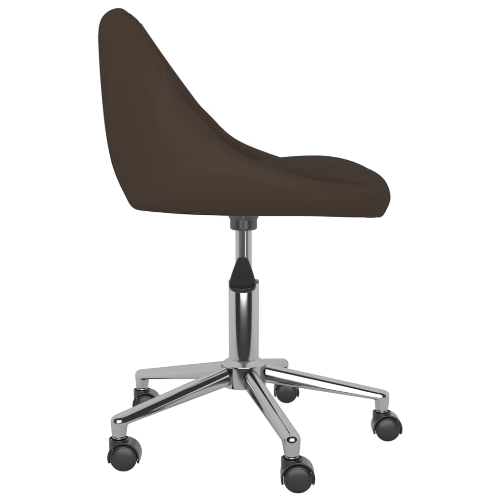 Bürostuhl Drehbar Braun Kunstleder