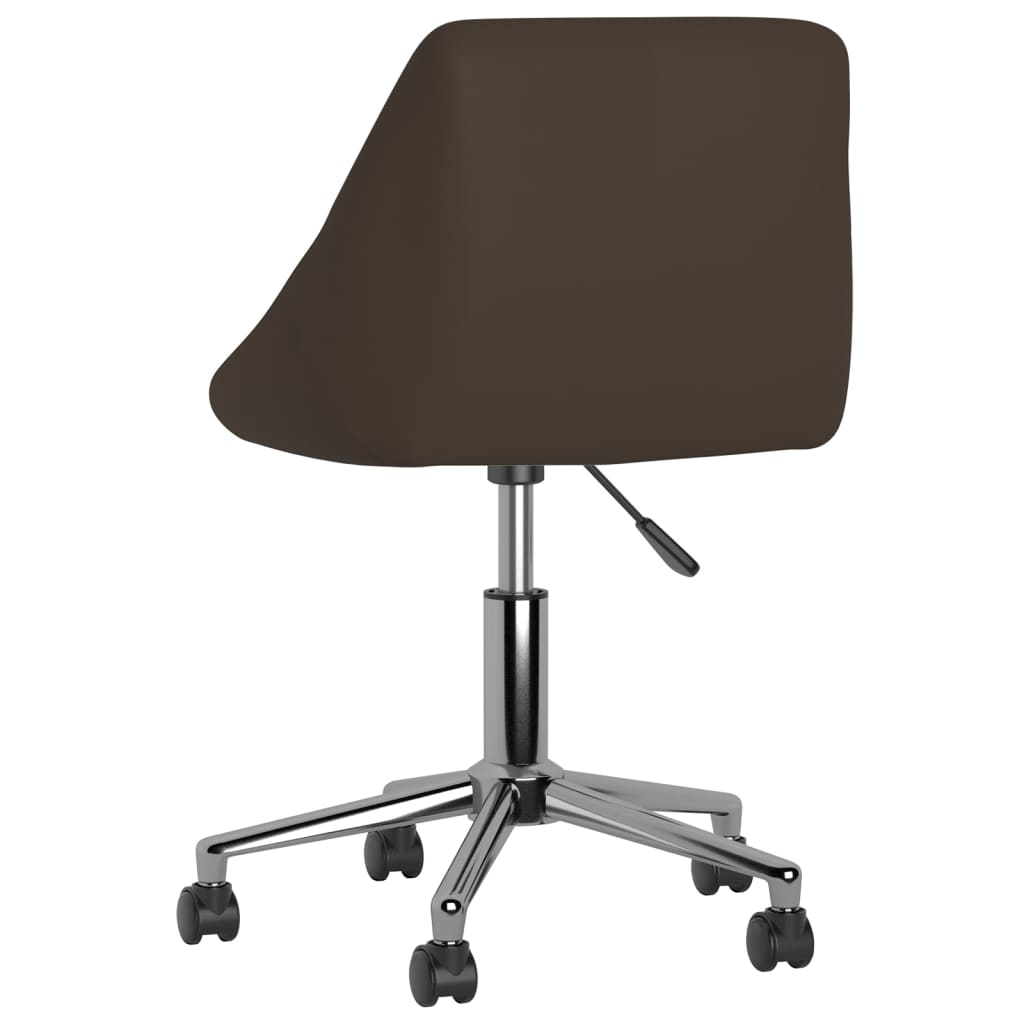 Bürostuhl Drehbar Braun Kunstleder