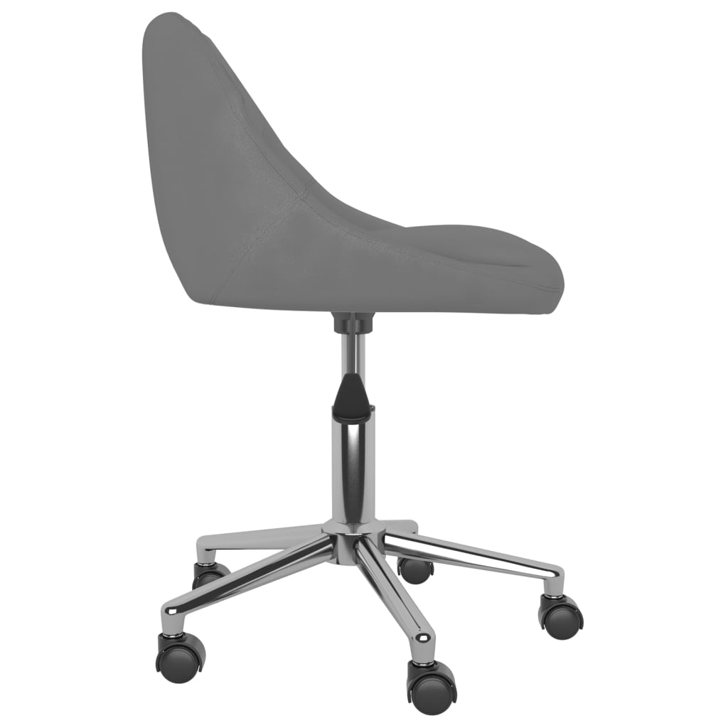 Bürostuhl Drehbar Grau Kunstleder