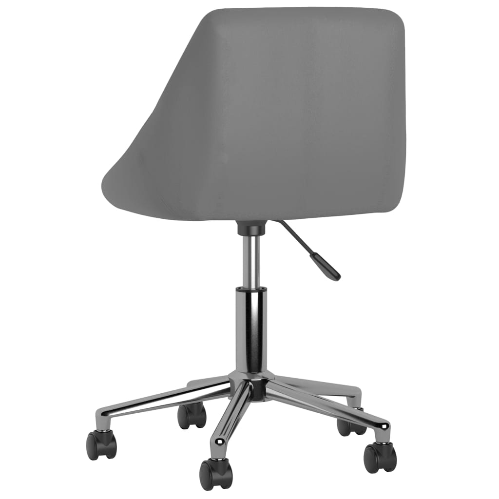 Bürostuhl Drehbar Grau Kunstleder