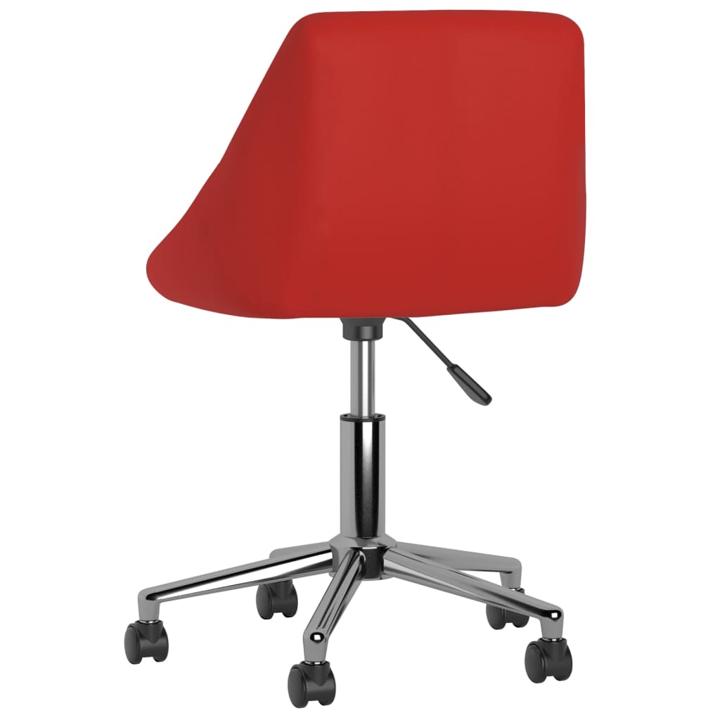Bürostuhl Drehbar Weinrot Kunstleder