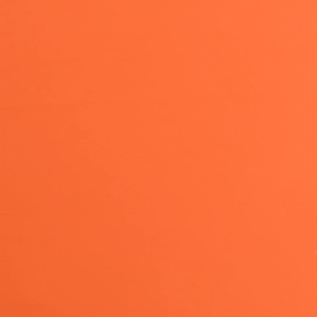 Bürostuhl Drehbar Orange und Weiß Kunstleder