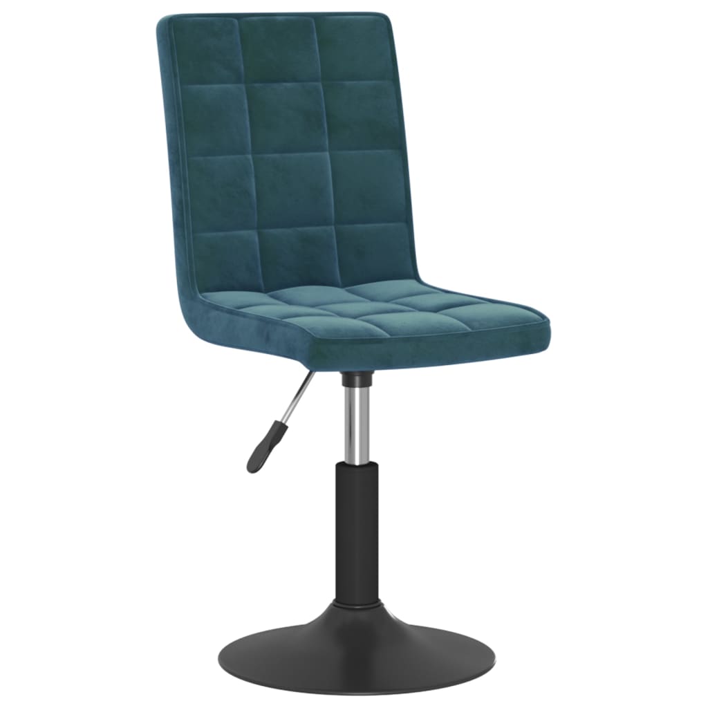Dining Chairs 2 pcs. Swivel Blue Velvet