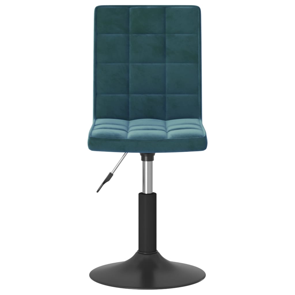 Dining Chairs 2 pcs. Swivel Blue Velvet