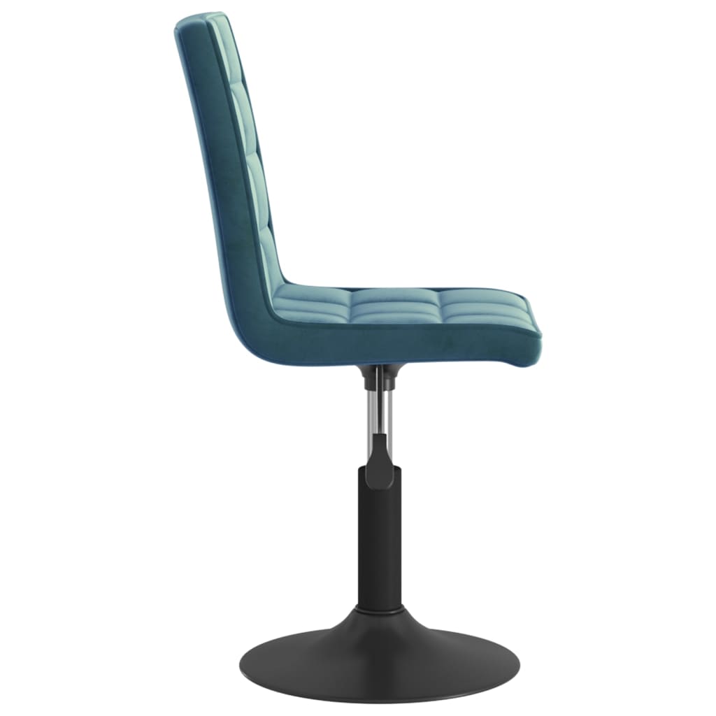 Dining Chairs 2 pcs. Swivel Blue Velvet