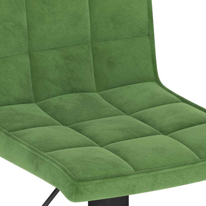 Barhocker 2 Stk. Dunkelgrün Samt