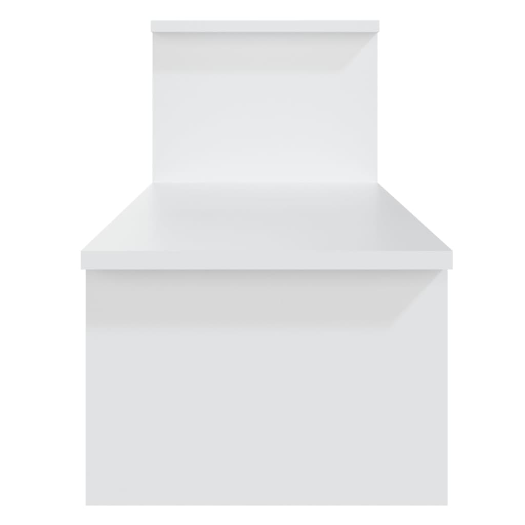 Meuble TV blanc 180x30x43 cm en bois