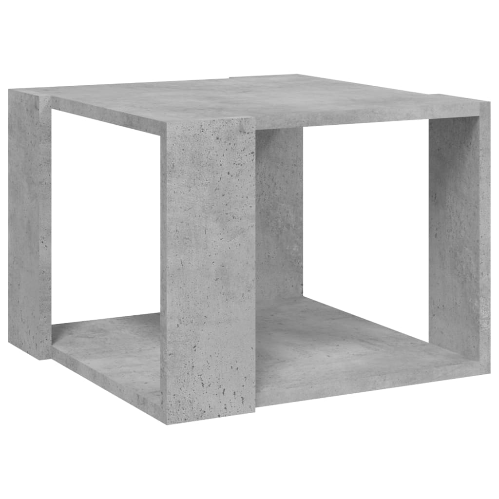 Table basse gris béton 40x40x30 cm en bois