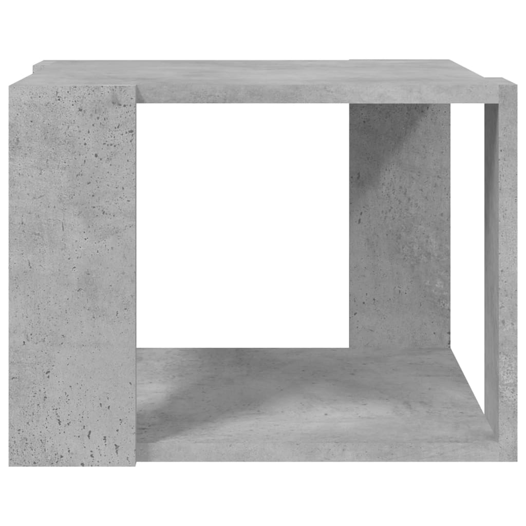 Table basse gris béton 40x40x30 cm en bois