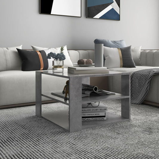 Couchtisch Betongrau 60x60x40 vcm Holzwerkstoff