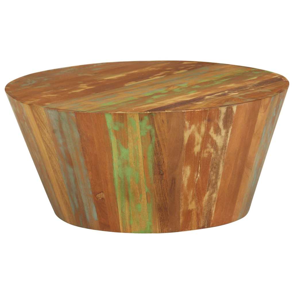 Couchtisch Ø65x31 cm Altholz Massiv