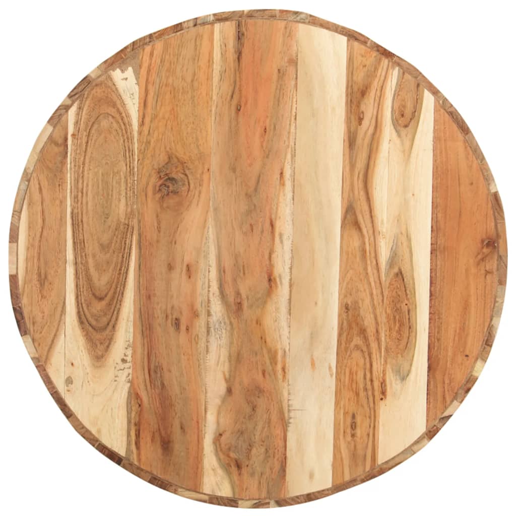 Couchtisch Ø65x31 cm Massivholz Akazie