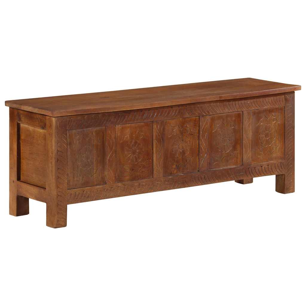 Truhe 110x30x40 cm Massivholz Mango