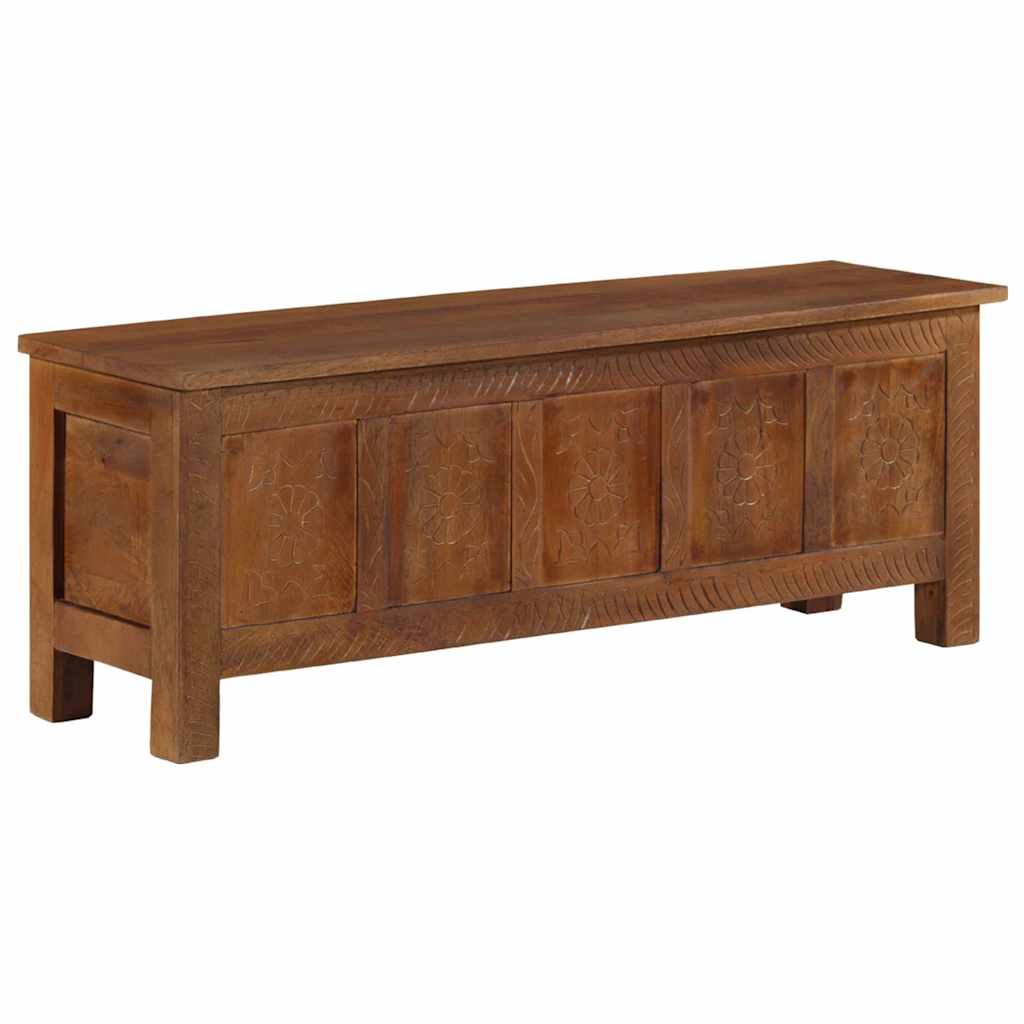 Truhe 110x30x40 cm Massivholz Mango