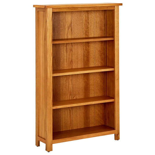 Bibliothèque 4 compartiments 70x22x110 cm en chêne massif