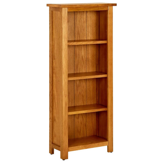 Bibliothèque 4 compartiments 45x22x110 cm en chêne massif