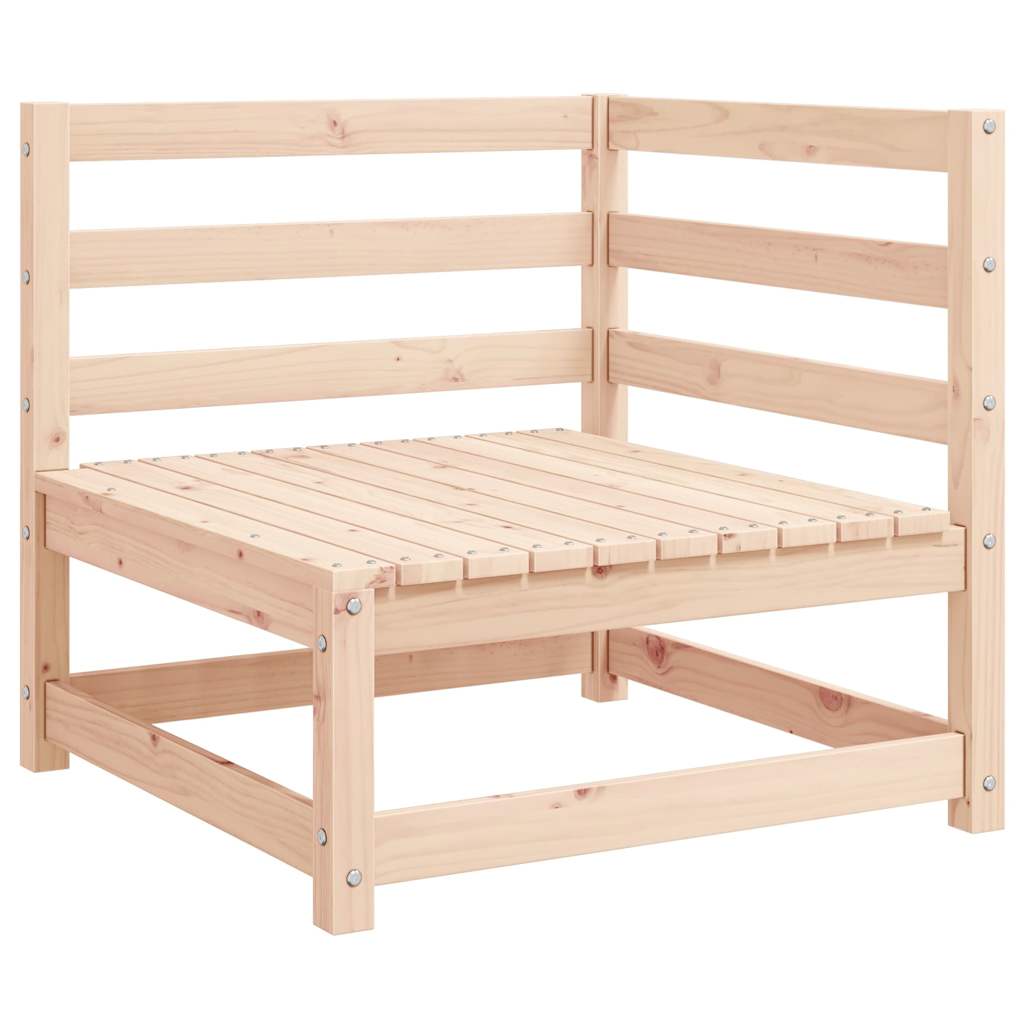 Garten-Ecksofas 2 Stk. mit Kissen Massivholz Kiefer
