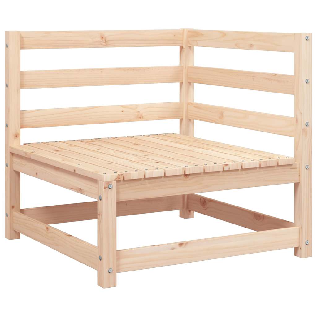 2-tlg. Garten-Lounge-Set mit Kissen Kiefer Massivholz