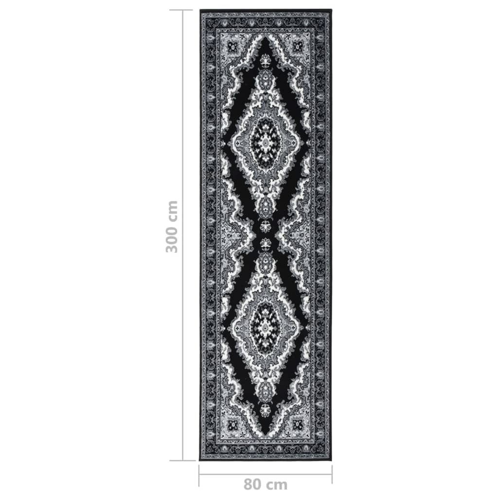Teppichläufer BCF Schwarz 80x300 cm