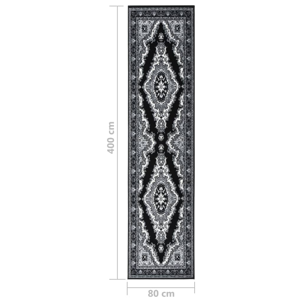 Teppichläufer BCF Schwarz 80x400 cm