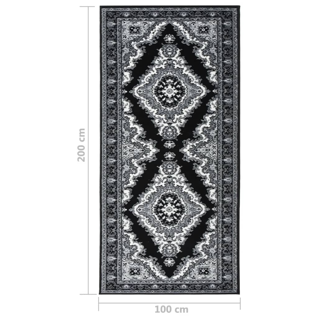 Teppichläufer BCF Schwarz 100x200 cm