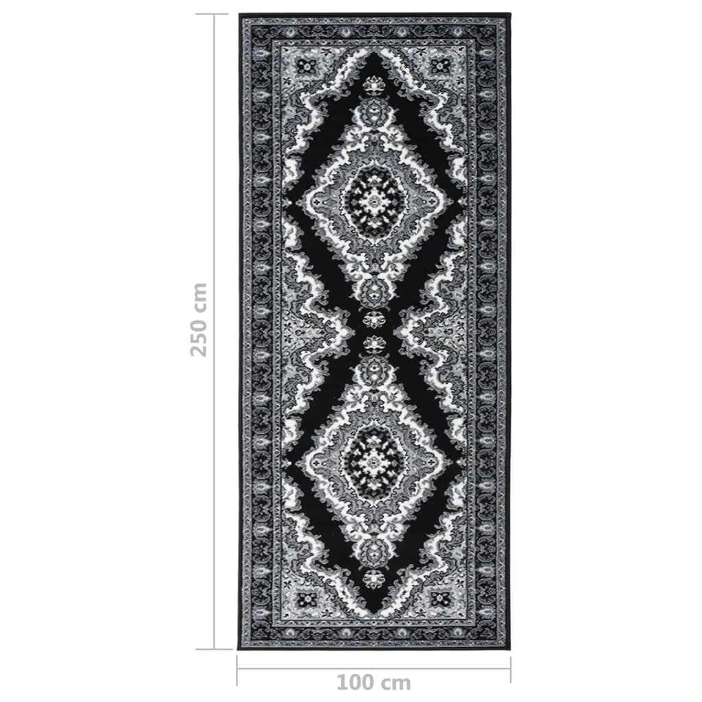 Teppichläufer BCF Schwarz 100x250 cm