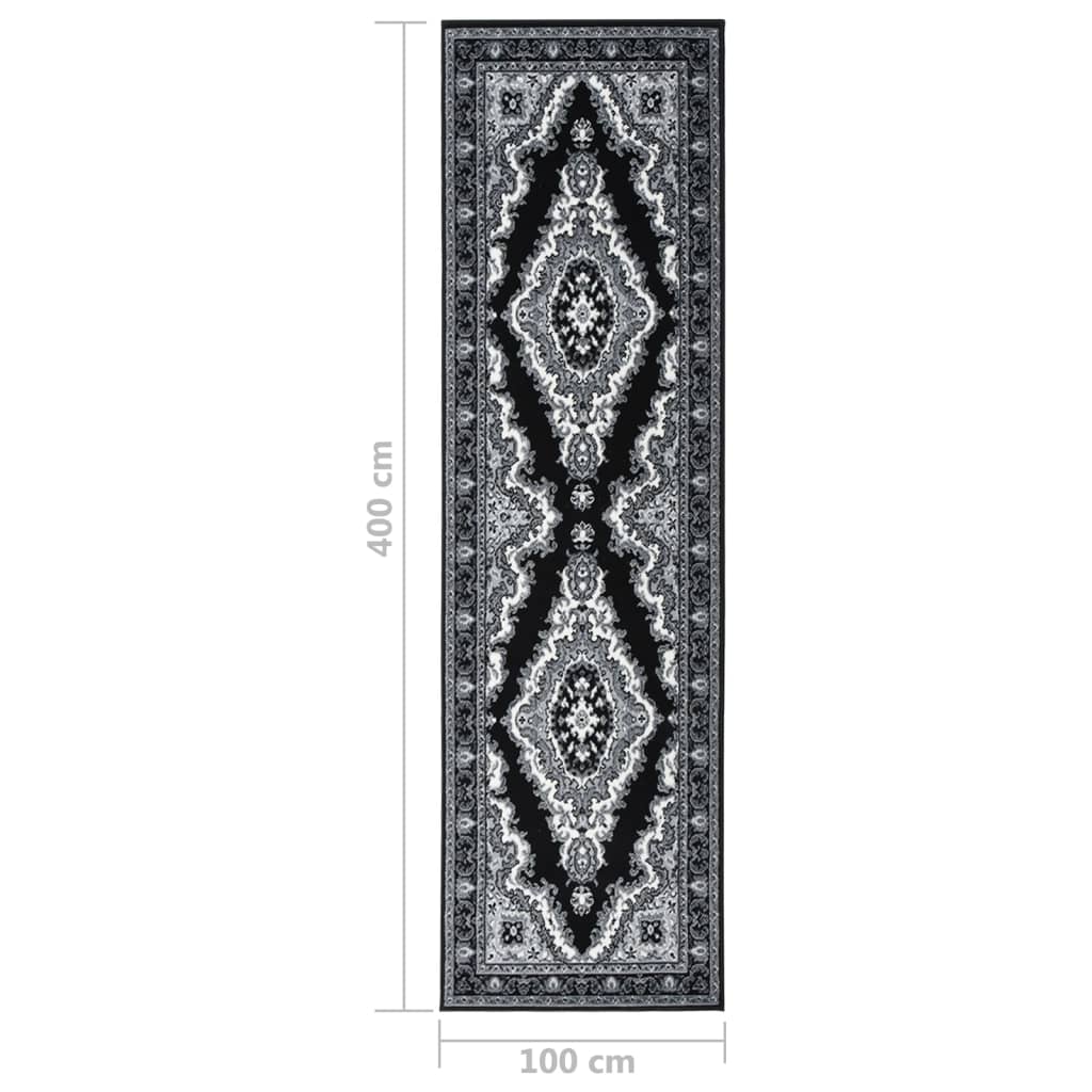 Teppichläufer BCF Schwarz 100x400 cm