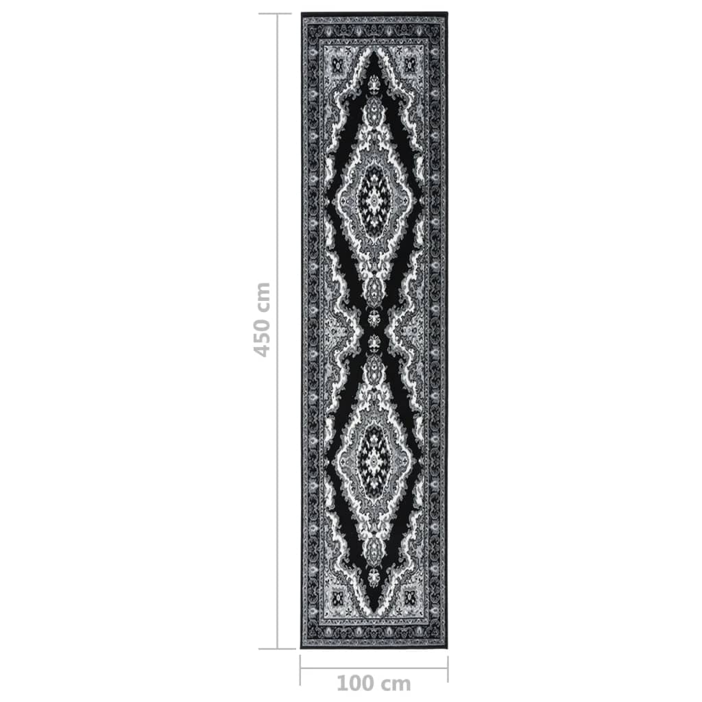 Teppichläufer BCF Schwarz 100x450 cm