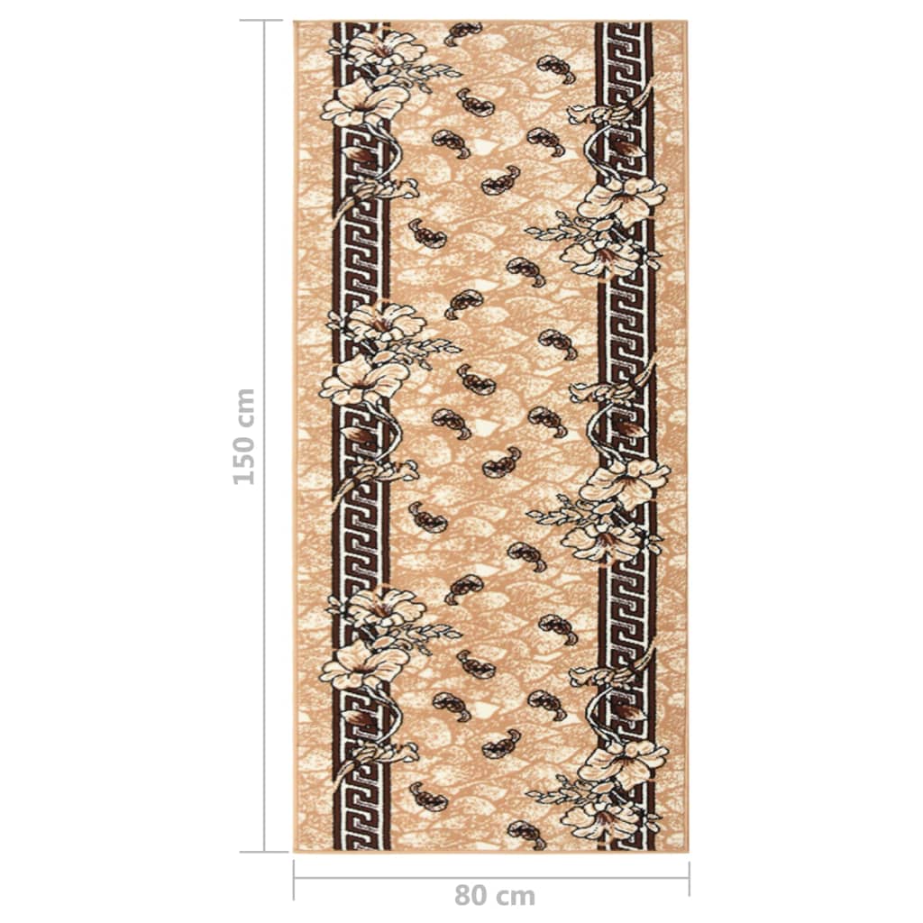 Teppichläufer BCF Beige 80x150 cm