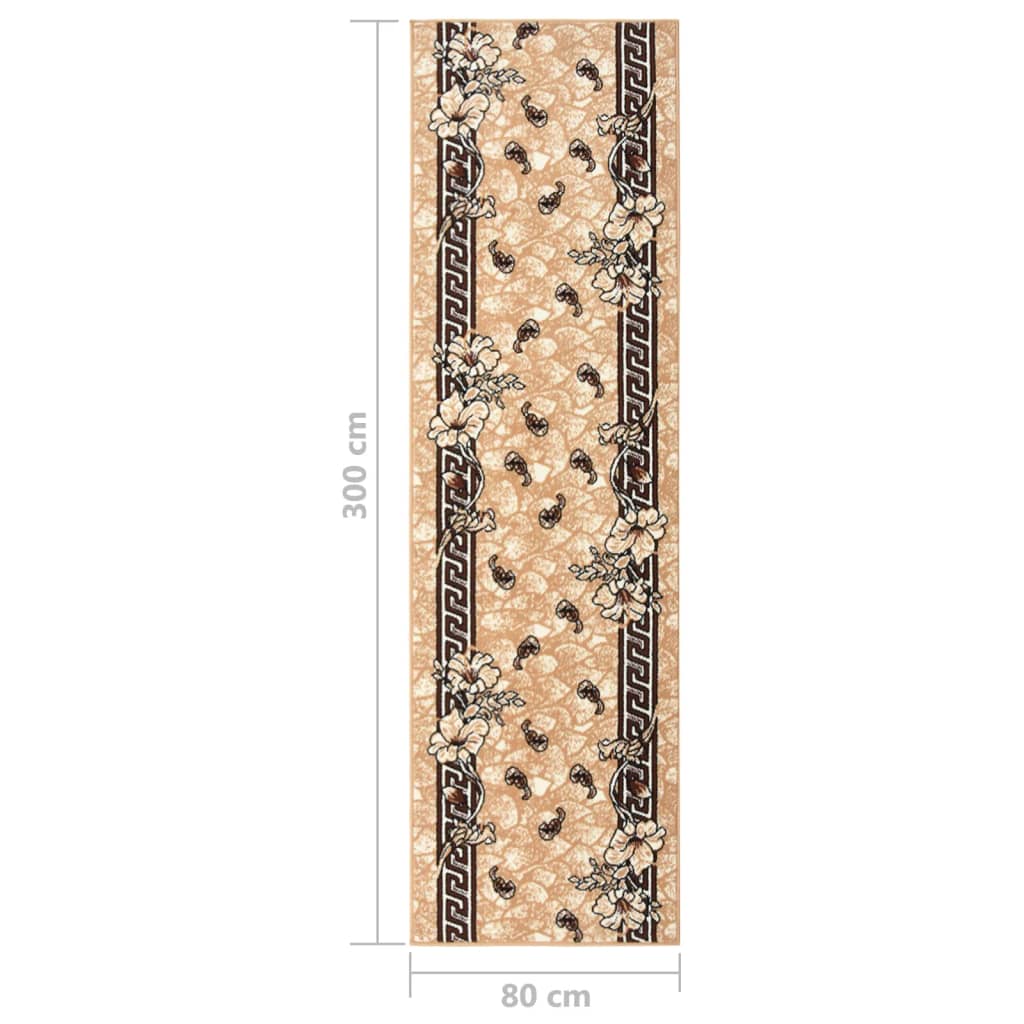 Teppichläufer BCF Beige 80x300 cm
