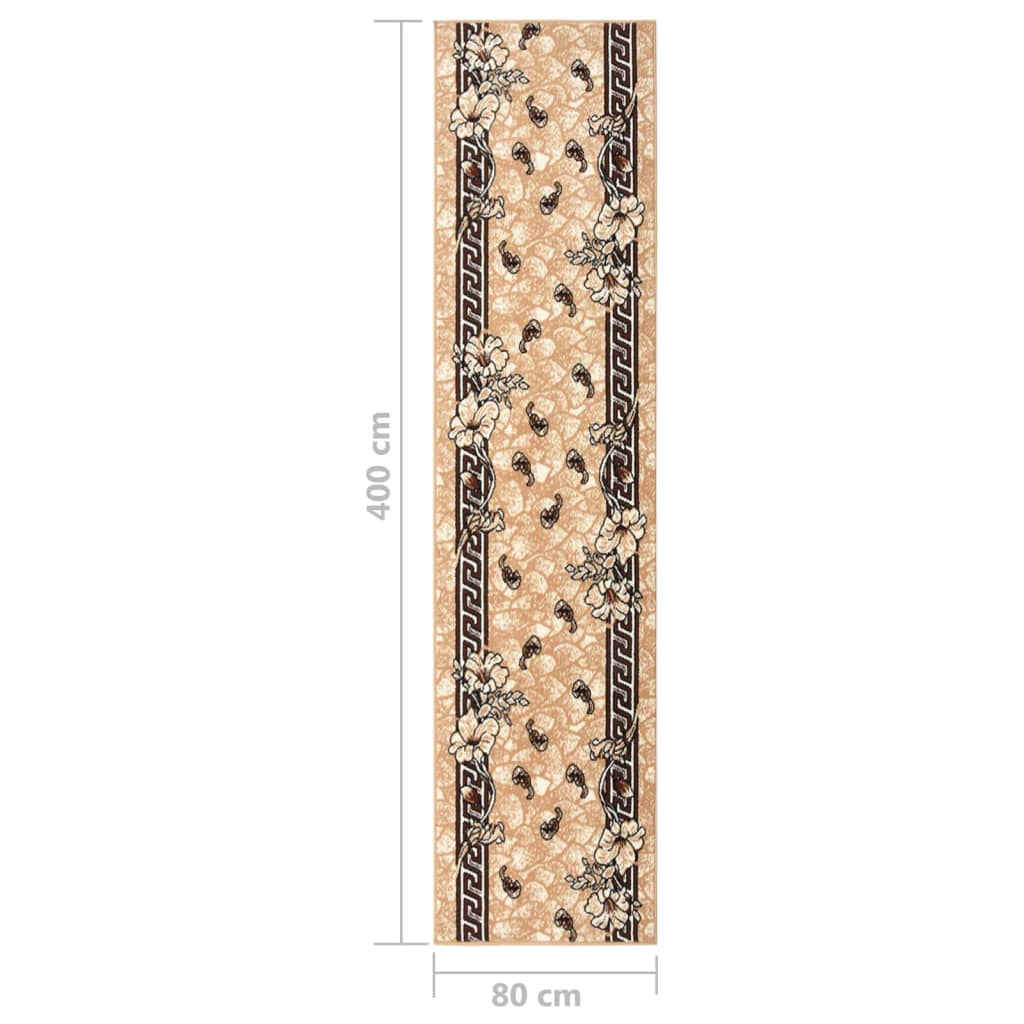 Teppichläufer BCF Beige 80x400 cm