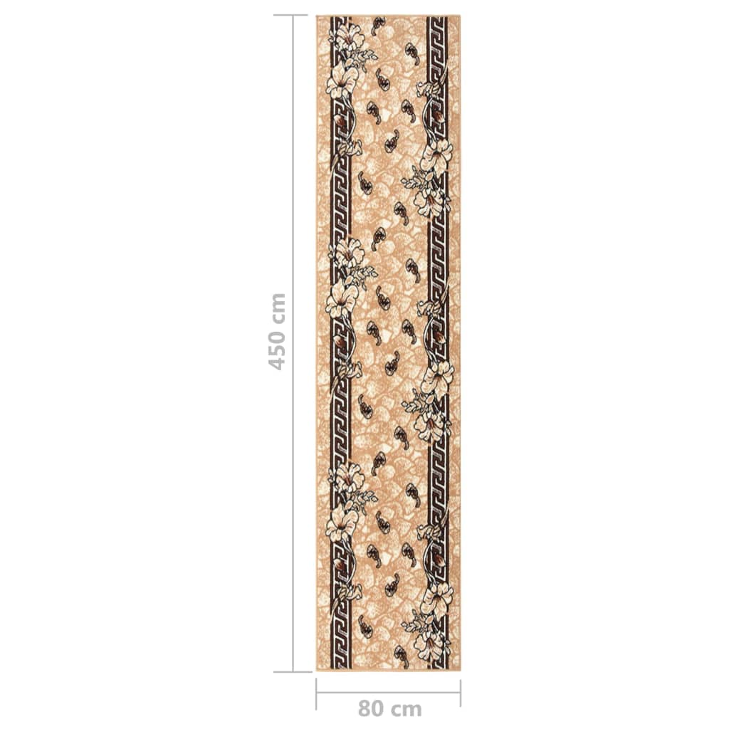 Teppichläufer BCF Beige 80x450 cm
