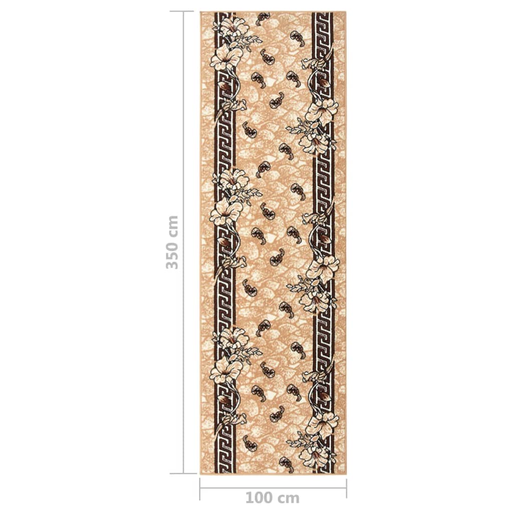Teppichläufer BCF Beige 100x350 cm