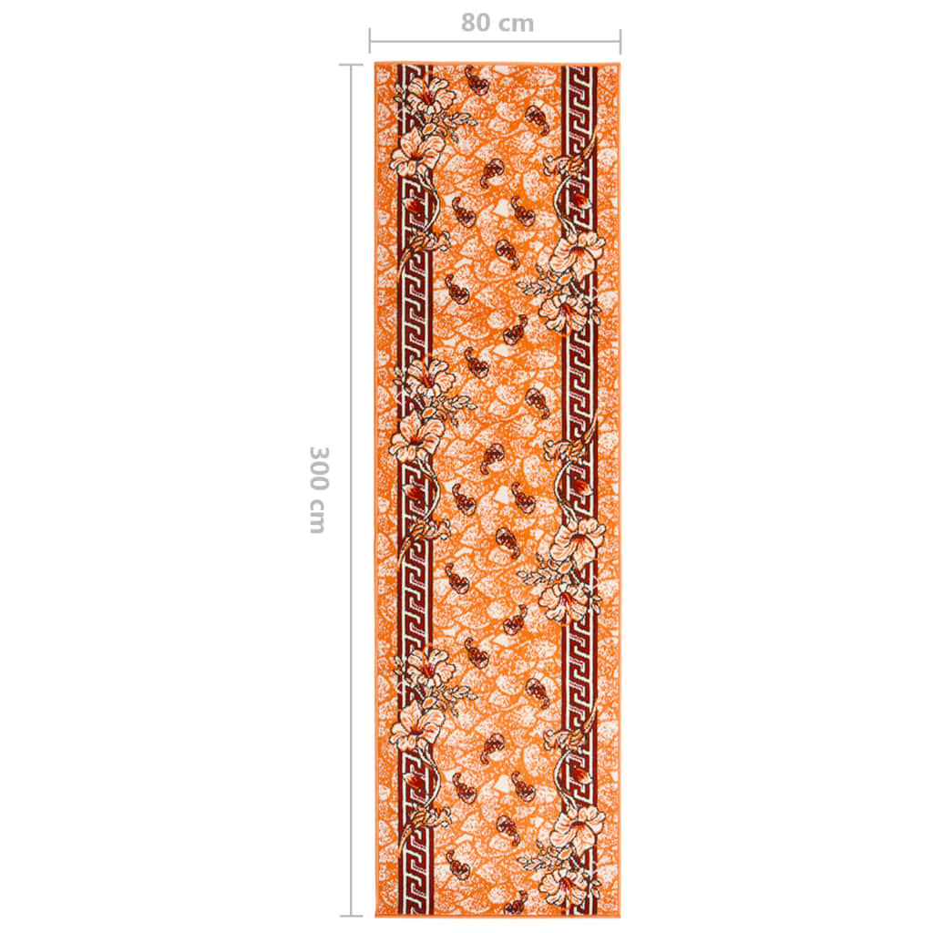 Teppichläufer BCF Terrakottarot 80x300 cm