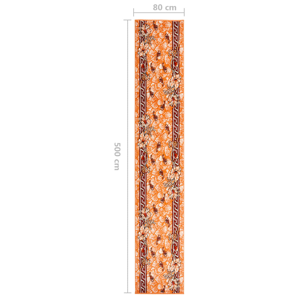 Teppichläufer BCF Terrakottarot 80x500 cm