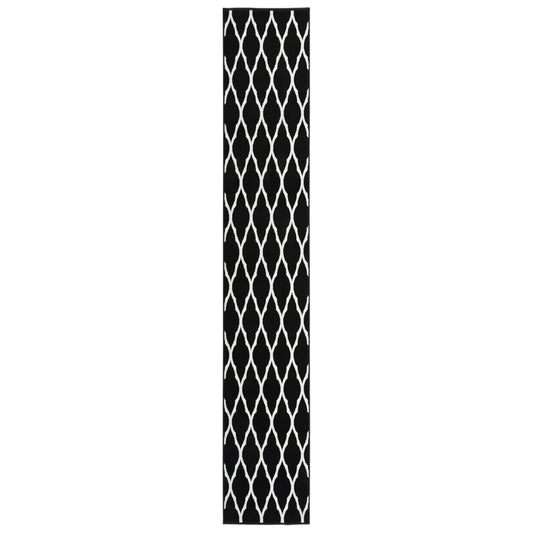 Teppichläufer BCF Schwarz und Weiß 60x400 cm
