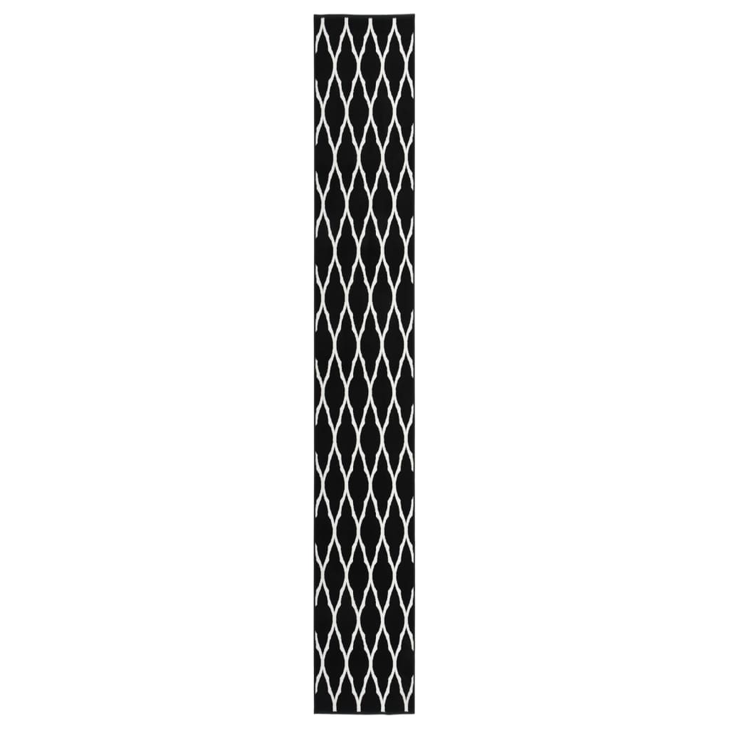 Teppichläufer BCF Schwarz und Weiß 60x450 cm