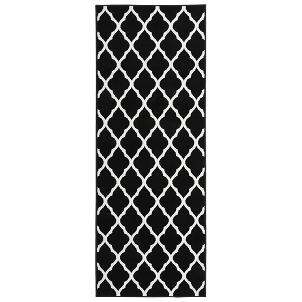Teppichläufer BCF Schwarz und Weiß 80x200 cm