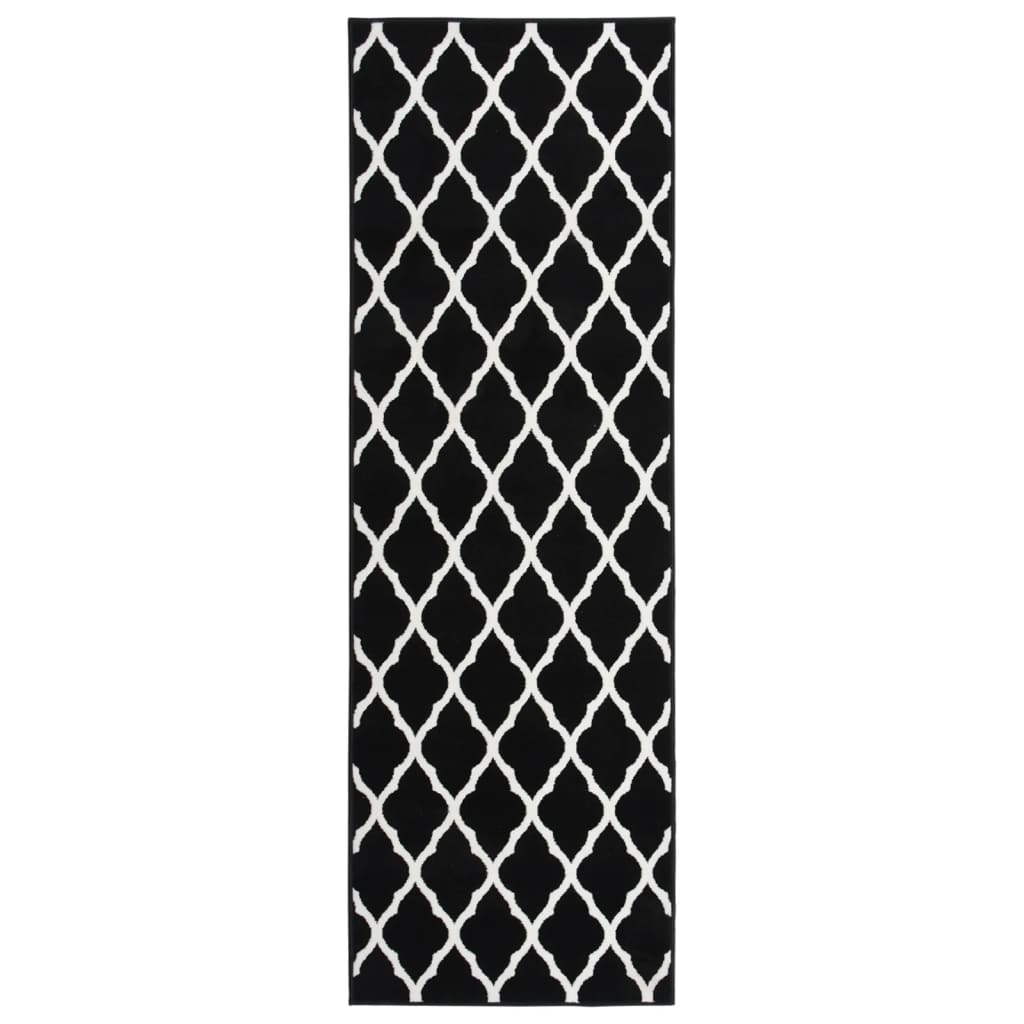Teppichläufer BCF Schwarz und Weiß 80x250 cm