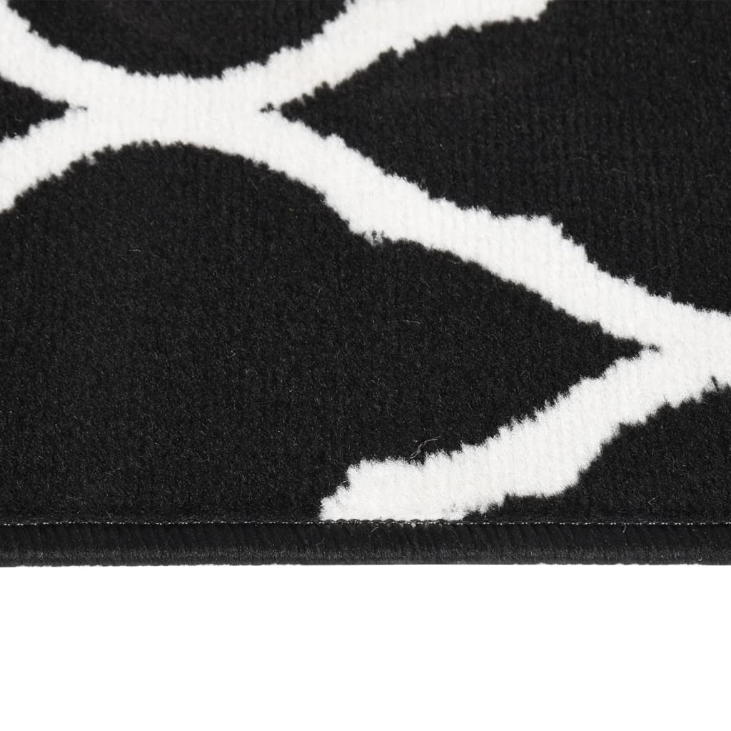 Teppichläufer BCF Schwarz und Weiß 80x250 cm