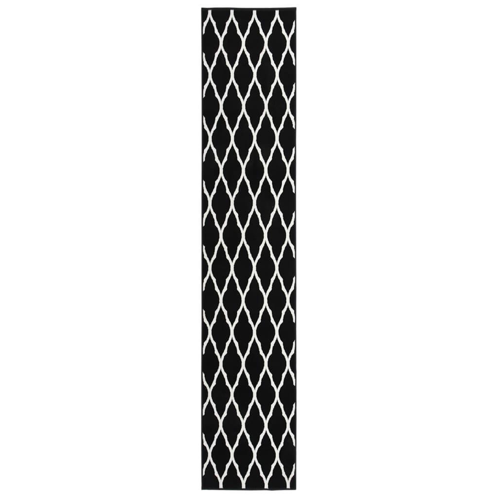 Teppichläufer BCF Schwarz und Weiß 80x450 cm