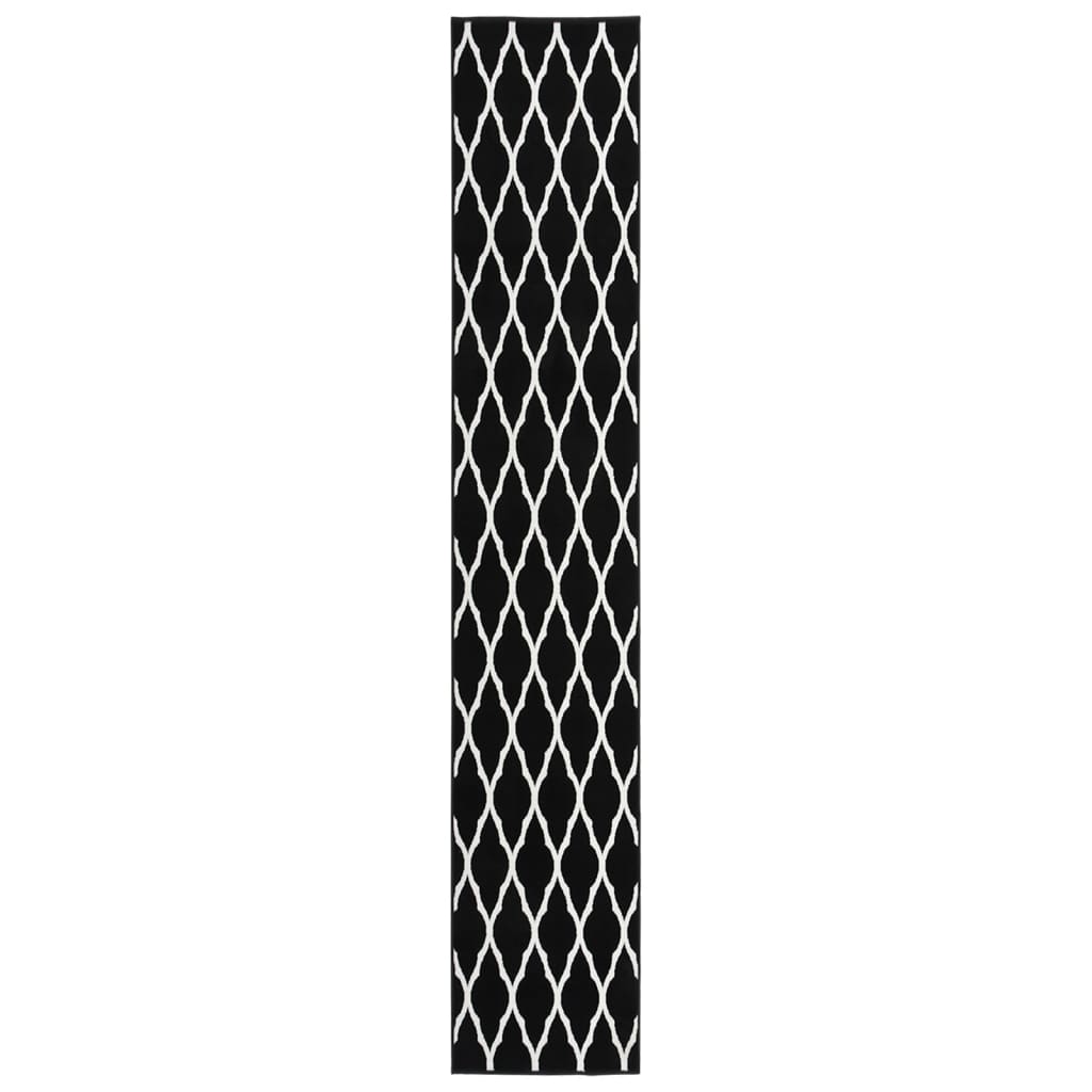 Teppichläufer BCF Schwarz und Weiß 80x500 cm