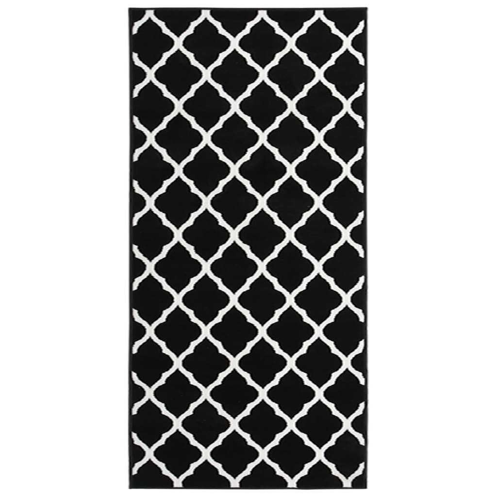 Teppichläufer BCF Schwarz und Weiß 100x250 cm